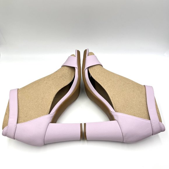 Lifestride Averly Lilac Pink Purple Faux Vegan Leather Heeled Sandals Shoes 11M‎ - Picture 9 of 15
